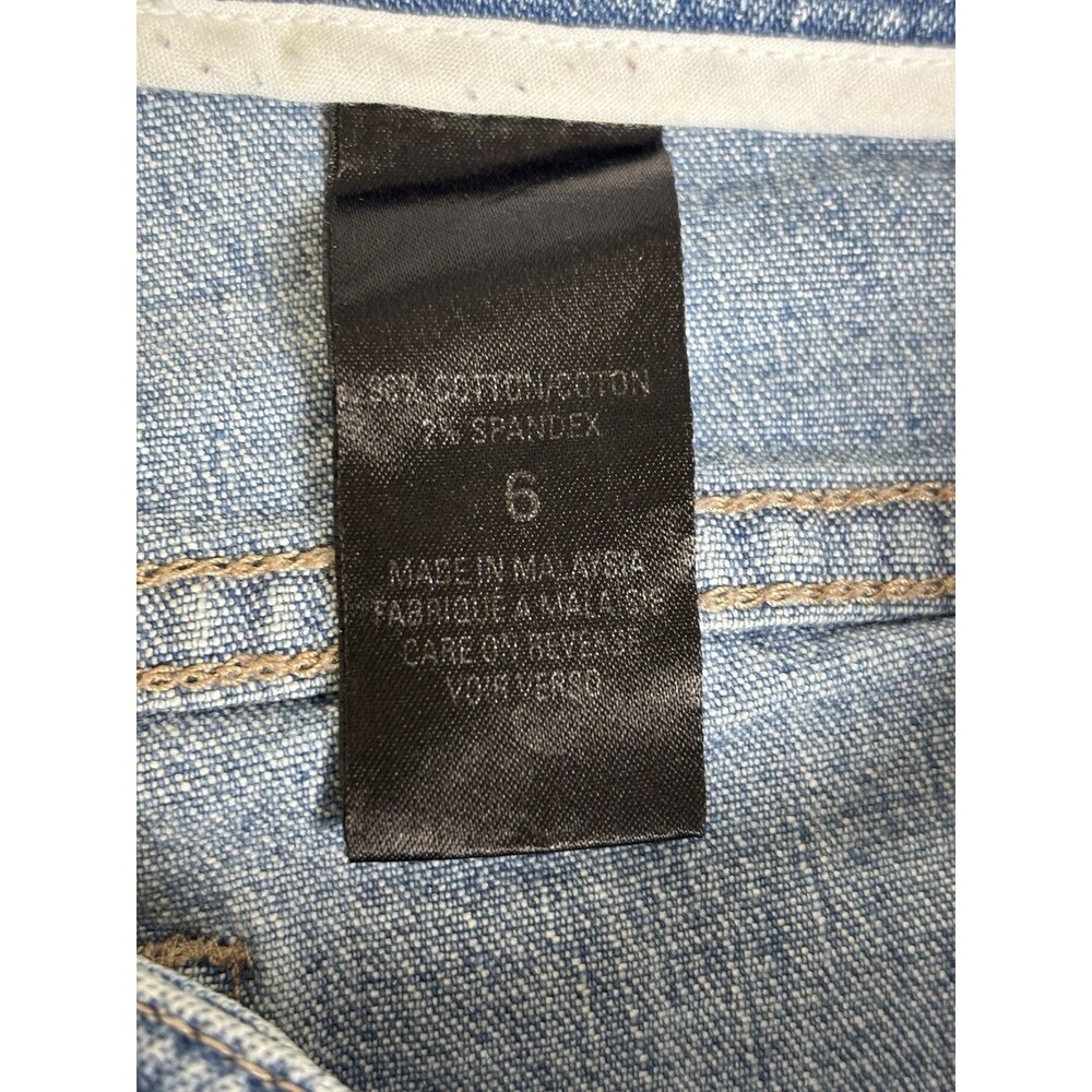 Tahari Tailored Classic Bootcut Mid Rise Lightwash Jeans Size 6 - Picture 5 of 7